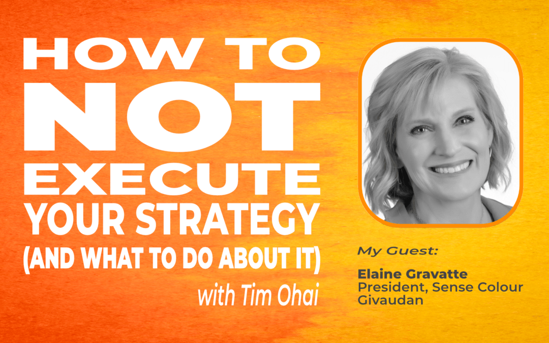 How to NOT Execute Your Strategy (S1E1): Elaine Gravatte